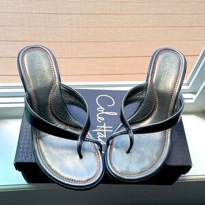 Cole Haan leather wedge sandals with Nike Air sole
